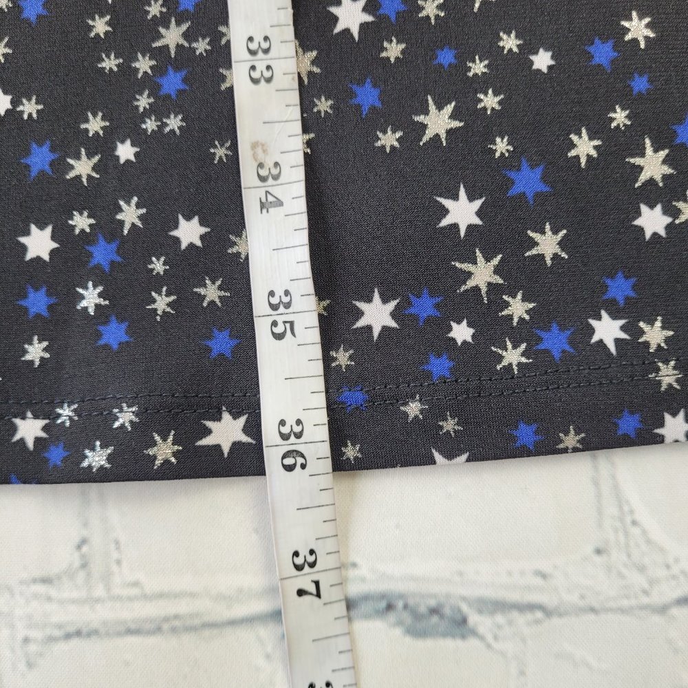 ✅ MICHAEL Michael Kors Womens Plus Metallic Star Print Party Dress size L - Picture 7 of 14